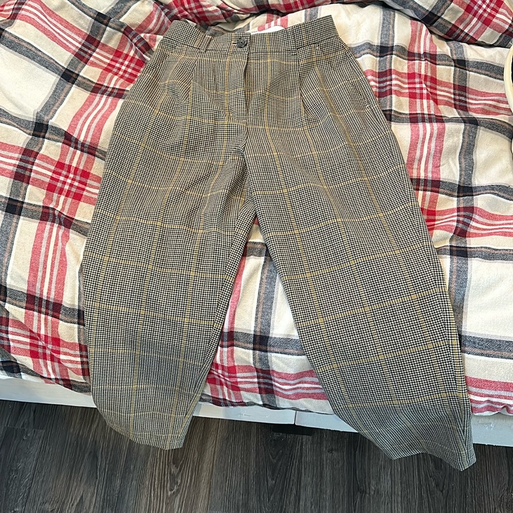 Plaid dress pants